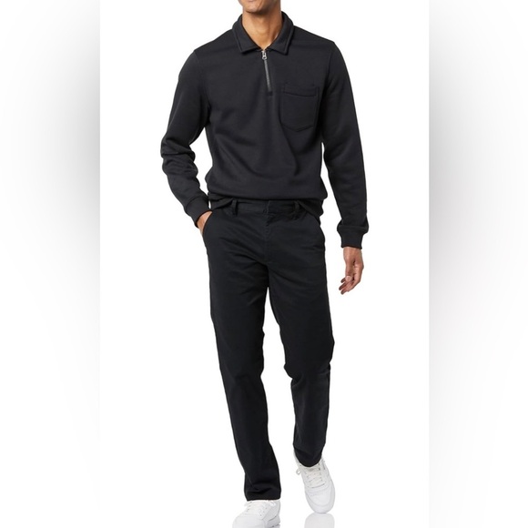 NWT Amazon Men's Cotton Slim Chino Pant Size 34x32 - Picture 3 of 5